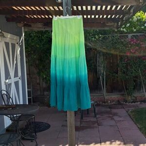 Calypso St. Barth Green Ombre Maxi Dress